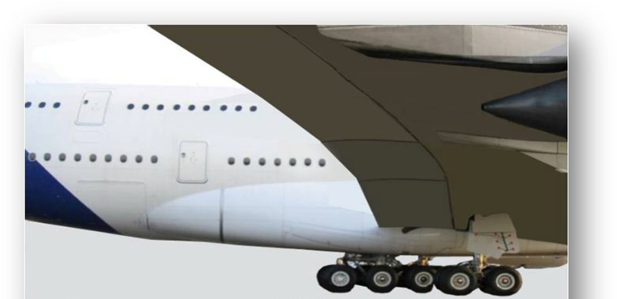 Fixed-wing concept without external flap-track fairings