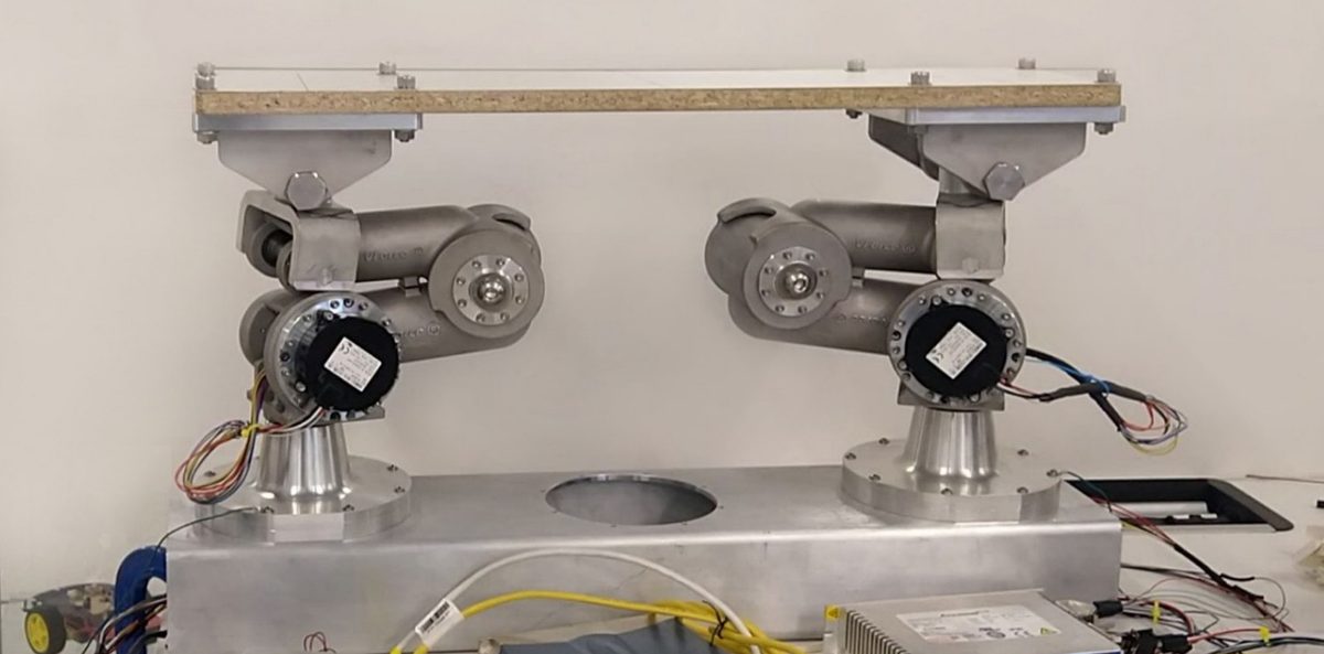 Physical prototype of the VForce compound-motion mechanism